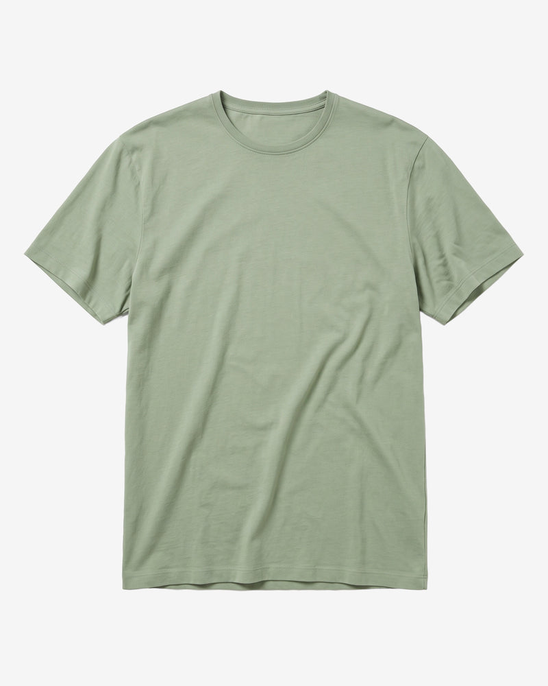 KnowledgeCotton Apparel - MEN Regular fit Basic tee T-shirts 1396 Lily Pad