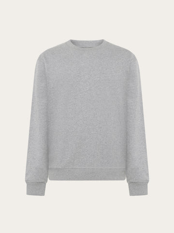 KnowledgeCotton Apparel - MEN Relaxed crew neck Sweats 1012 Grey Melange