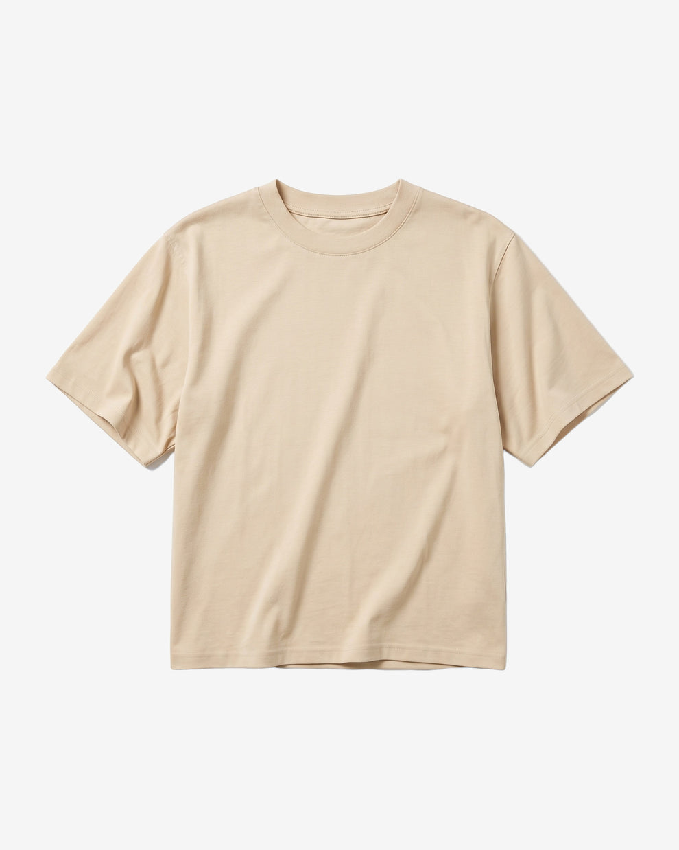 KnowledgeCotton Apparel - WMN Relaxed mercerized t-shirt T-shirts 1228 Light feather gray