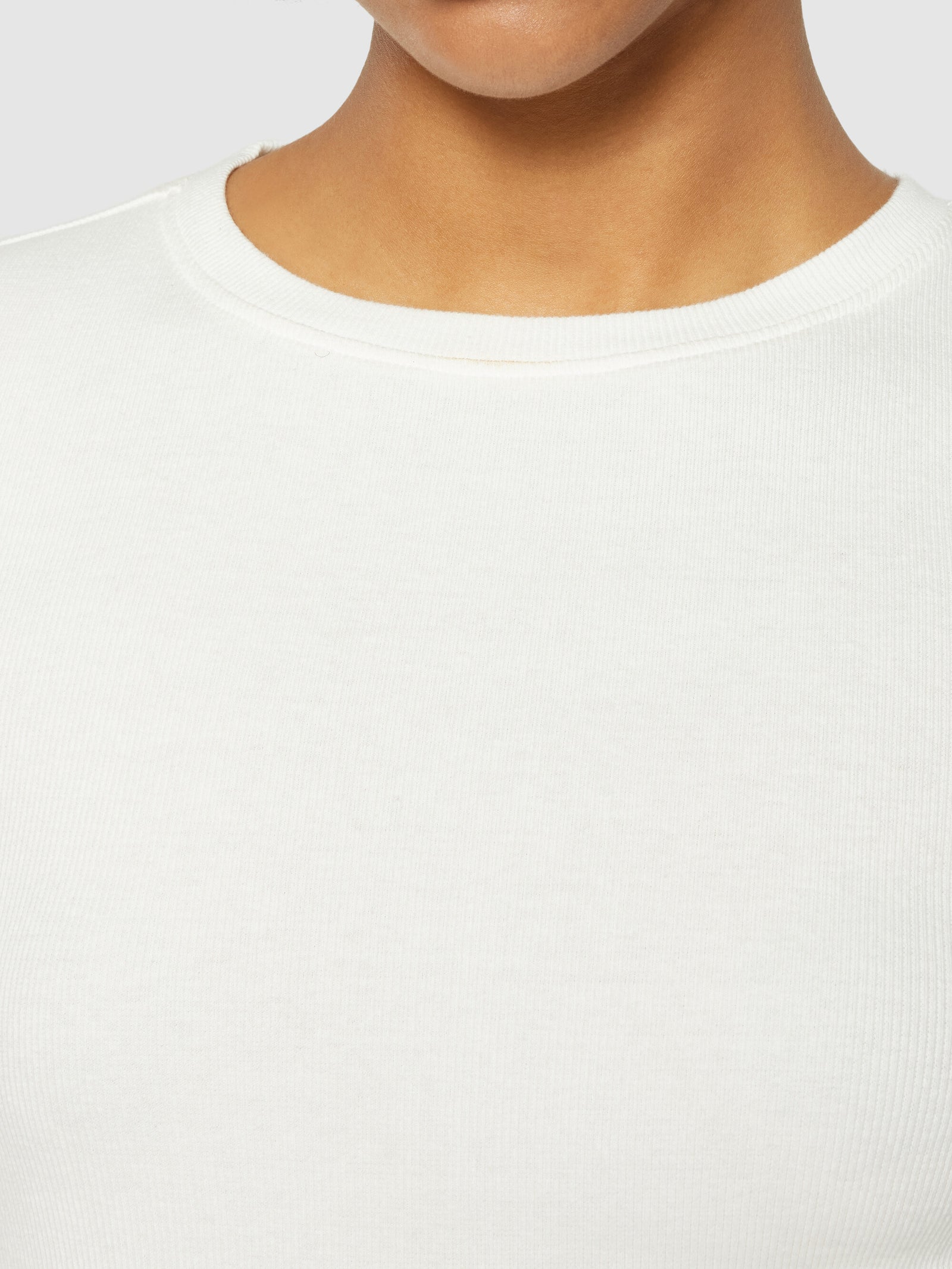 Rib t-shirt - Star White – KnowledgeCotton Apparel Europe