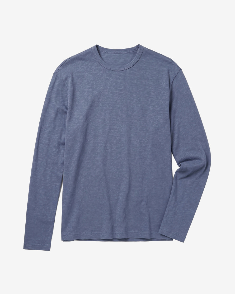 KnowledgeCotton Apparel - MEN Slub long sleeve t-shirt Long Sleeves 1226 Vintage Indigo