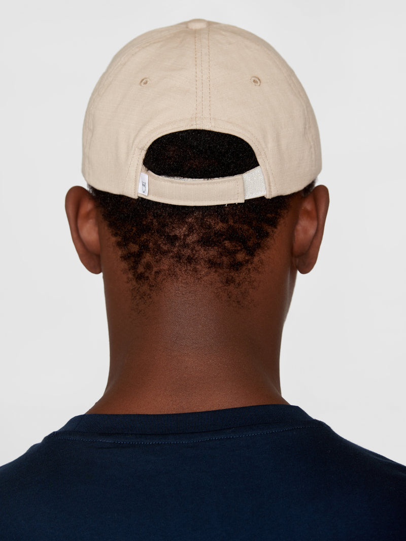 KnowledgeCotton Apparel - UNI Slub yarn baseball cap - GOTS/Vegan Caps 1228 Light feather gray