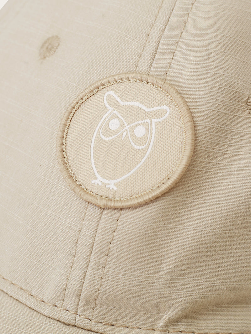 KnowledgeCotton Apparel - UNI Slub yarn baseball cap - GOTS/Vegan Caps 1228 Light feather gray
