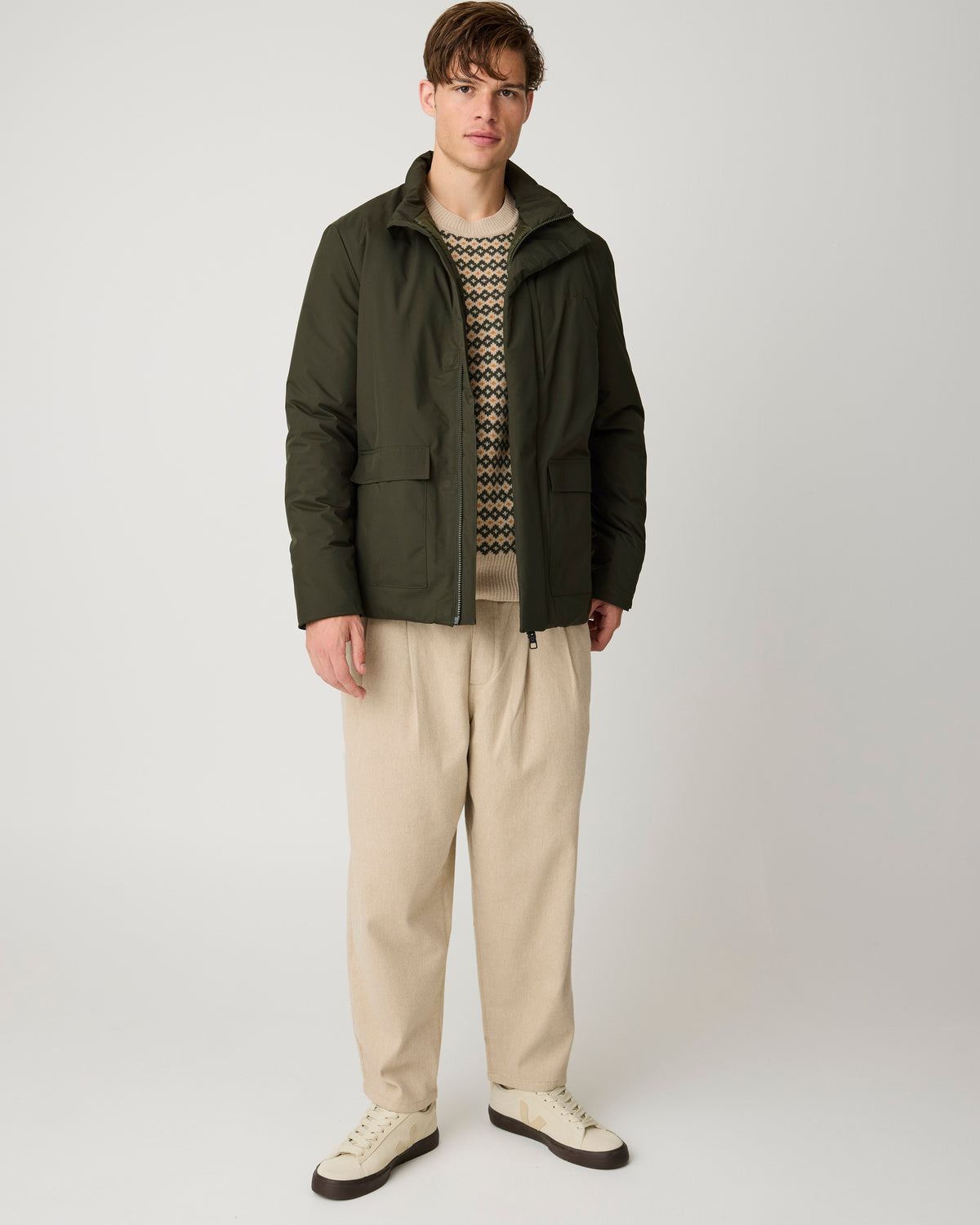 KnowledgeCotton Apparel - MEN Soft shell Jacket Jackets 1090 Forest Night
