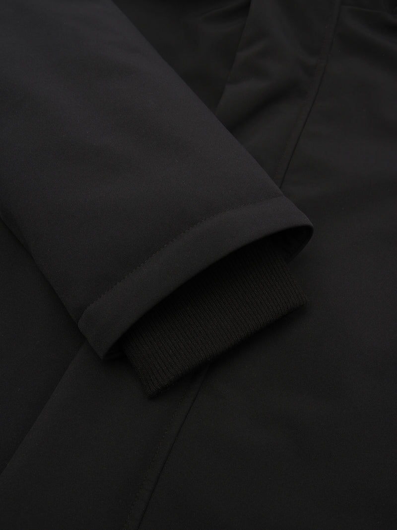 KnowledgeCotton Apparel - MEN Soft shell jacket CLIMATE SHELL™ Jackets 1300 Black Jet