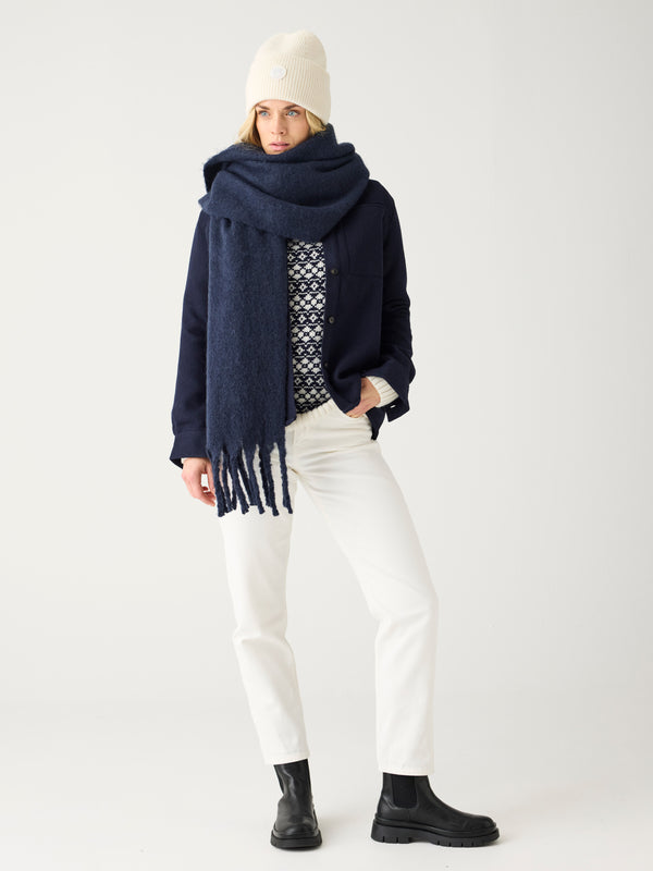 KnowledgeCotton Apparel - WMN Stella slim twill pants Pants 1387 Egret