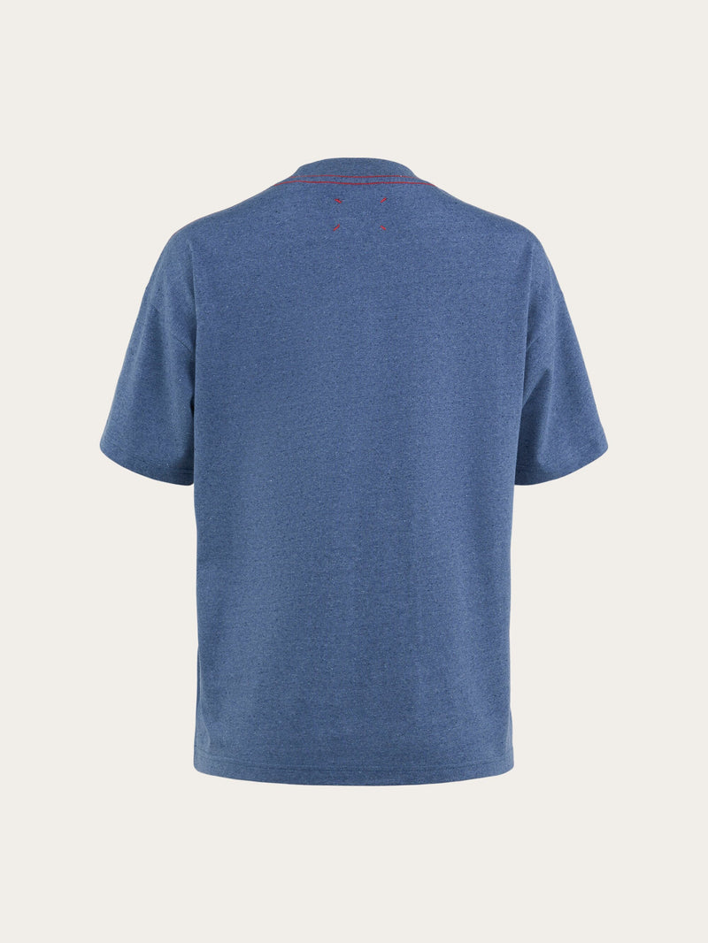 KnowledgeCotton Apparel - WMN T-shirt REBORN™ T-shirts & Tops 1361 China Blue
