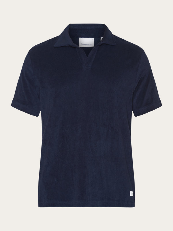 KnowledgeCotton Apparel - MEN Terry polo Polos 1412 Night Sky