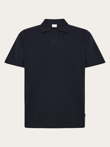 KnowledgeCotton Apparel - MEN Terry polo Polos 1412 Night Sky