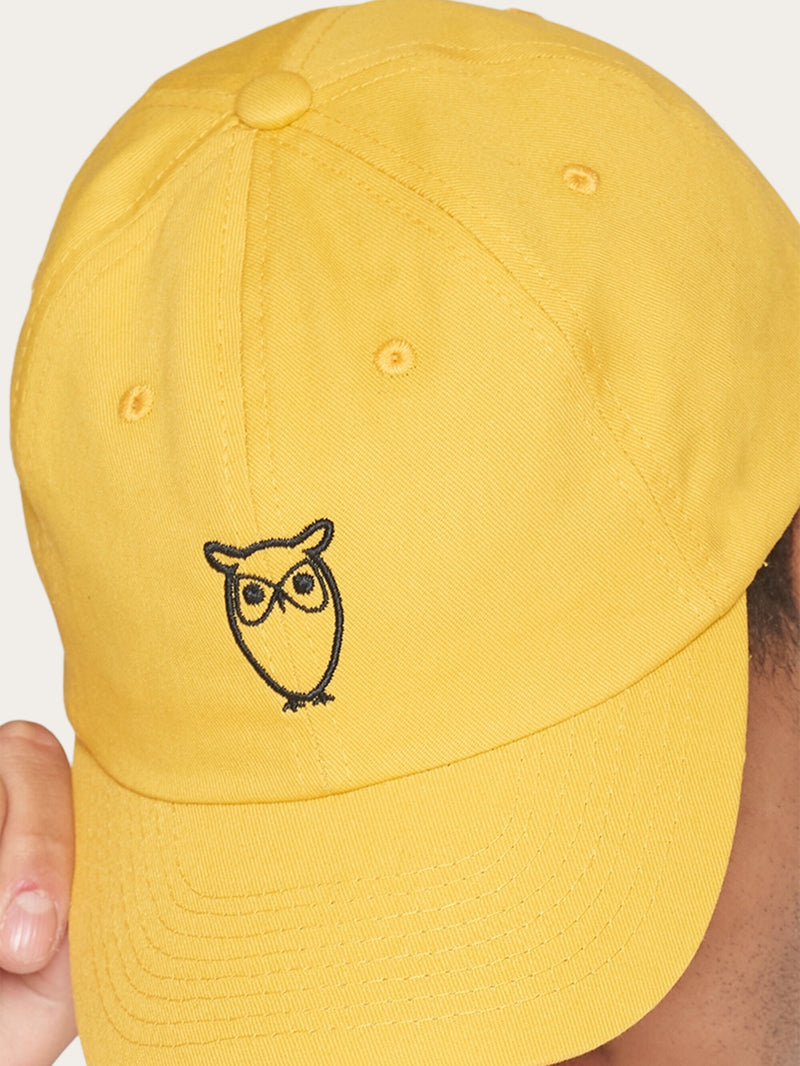 KnowledgeCotton Apparel - UNI Twill baseball cap - GOTS/Vegan Caps 1429 Misted Yellow