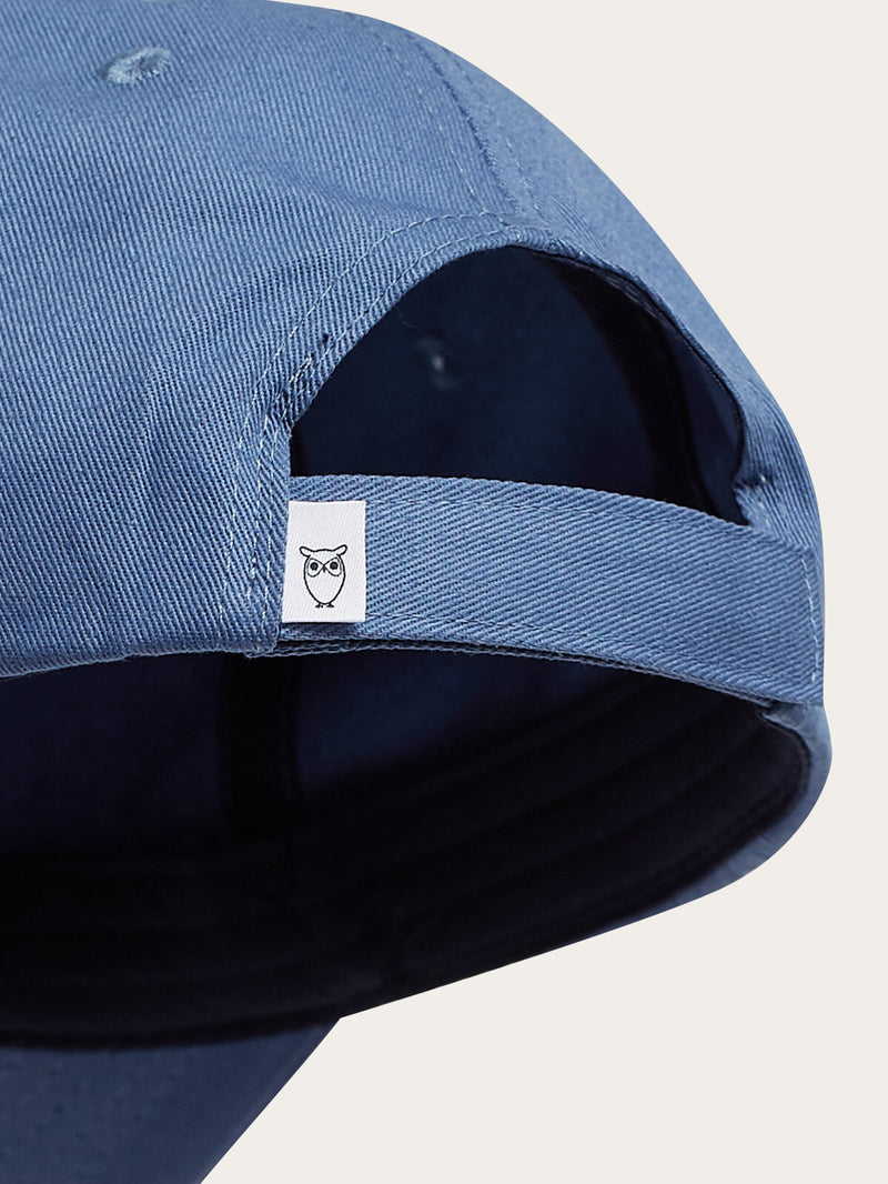 KnowledgeCotton Apparel - UNI Twill baseball cap - GOTS/Vegan Caps 1432 Moonlight Blue