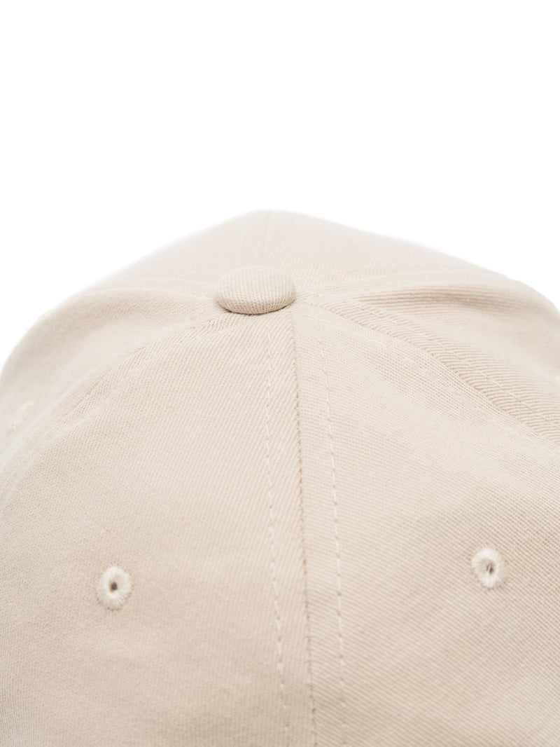 KnowledgeCotton Apparel - UNI Twill baseball cap with siliconebadge Caps 1228 Light feather gray
