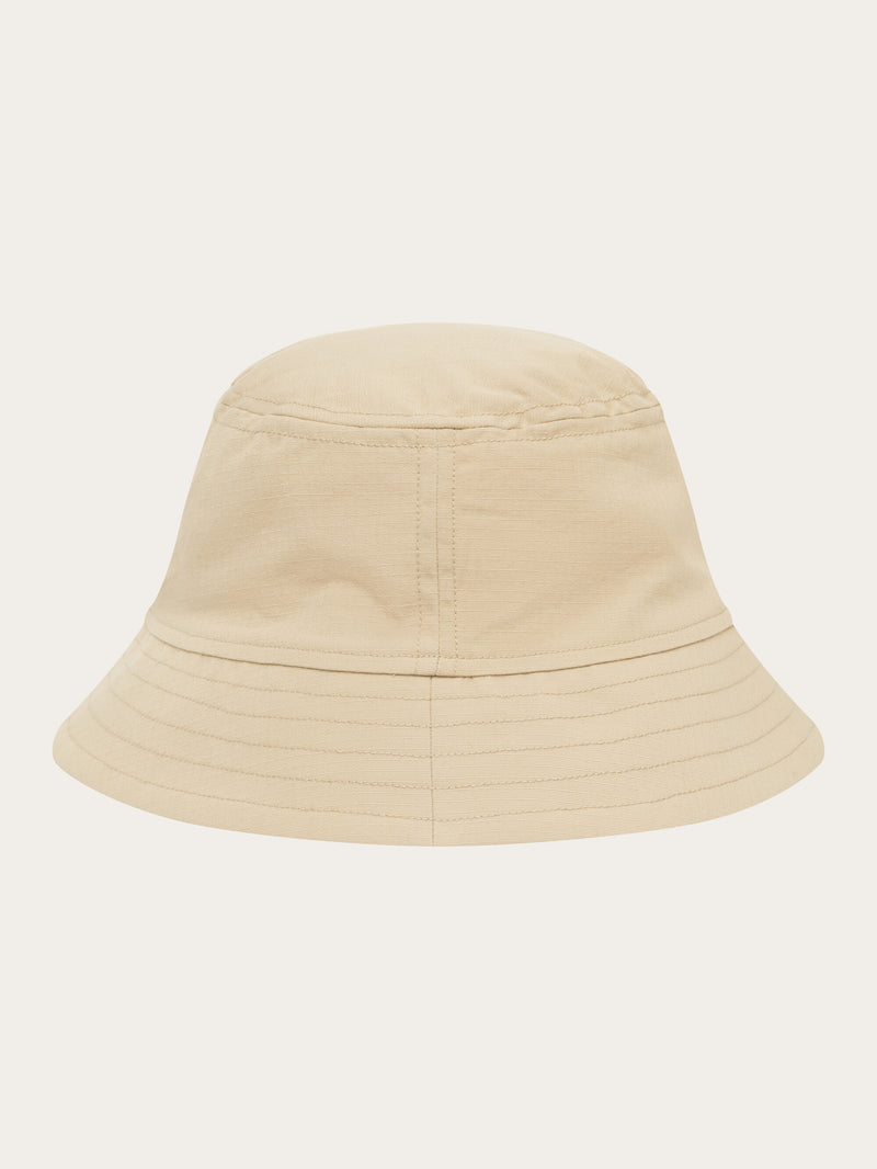 KnowledgeCotton Apparel - UNI Twill block bucket hat Hats 1347 Safari