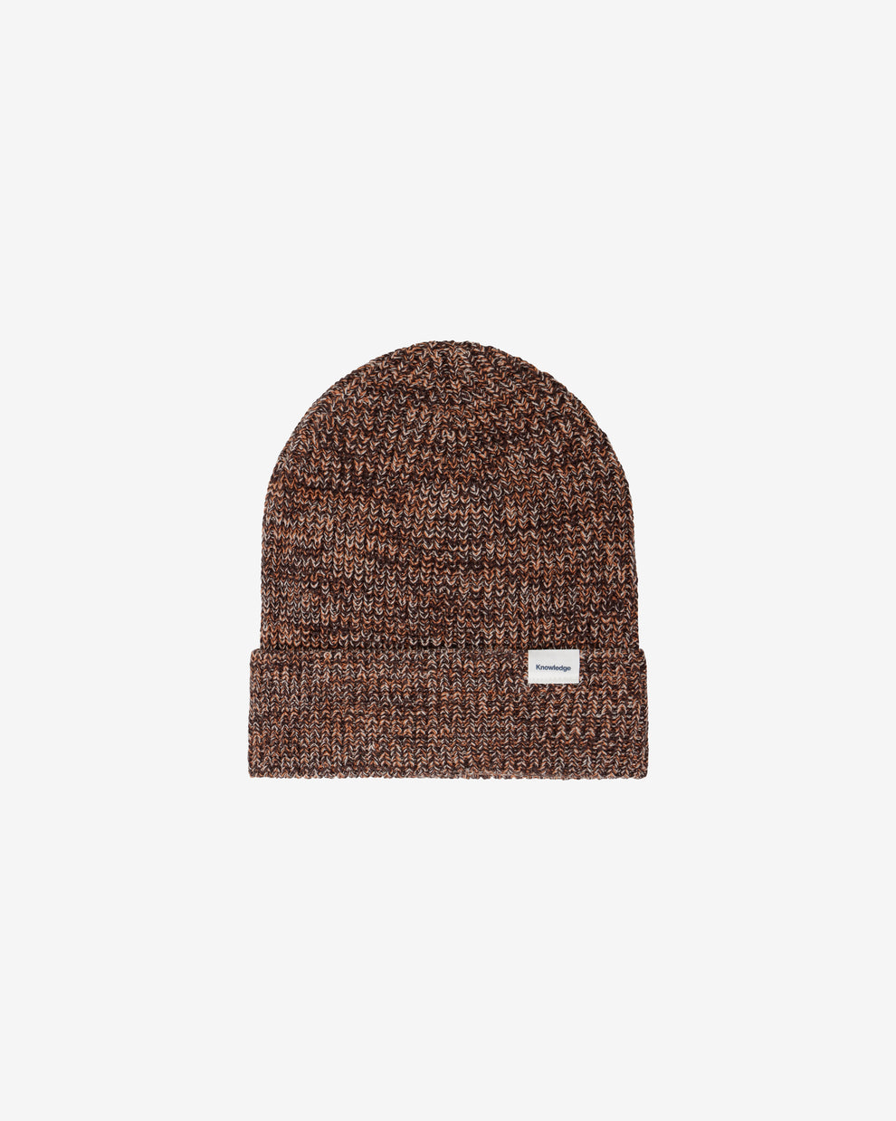 KnowledgeCotton Apparel - UNI Twisted yarn beanie Hats 1487 Chocolate Torte