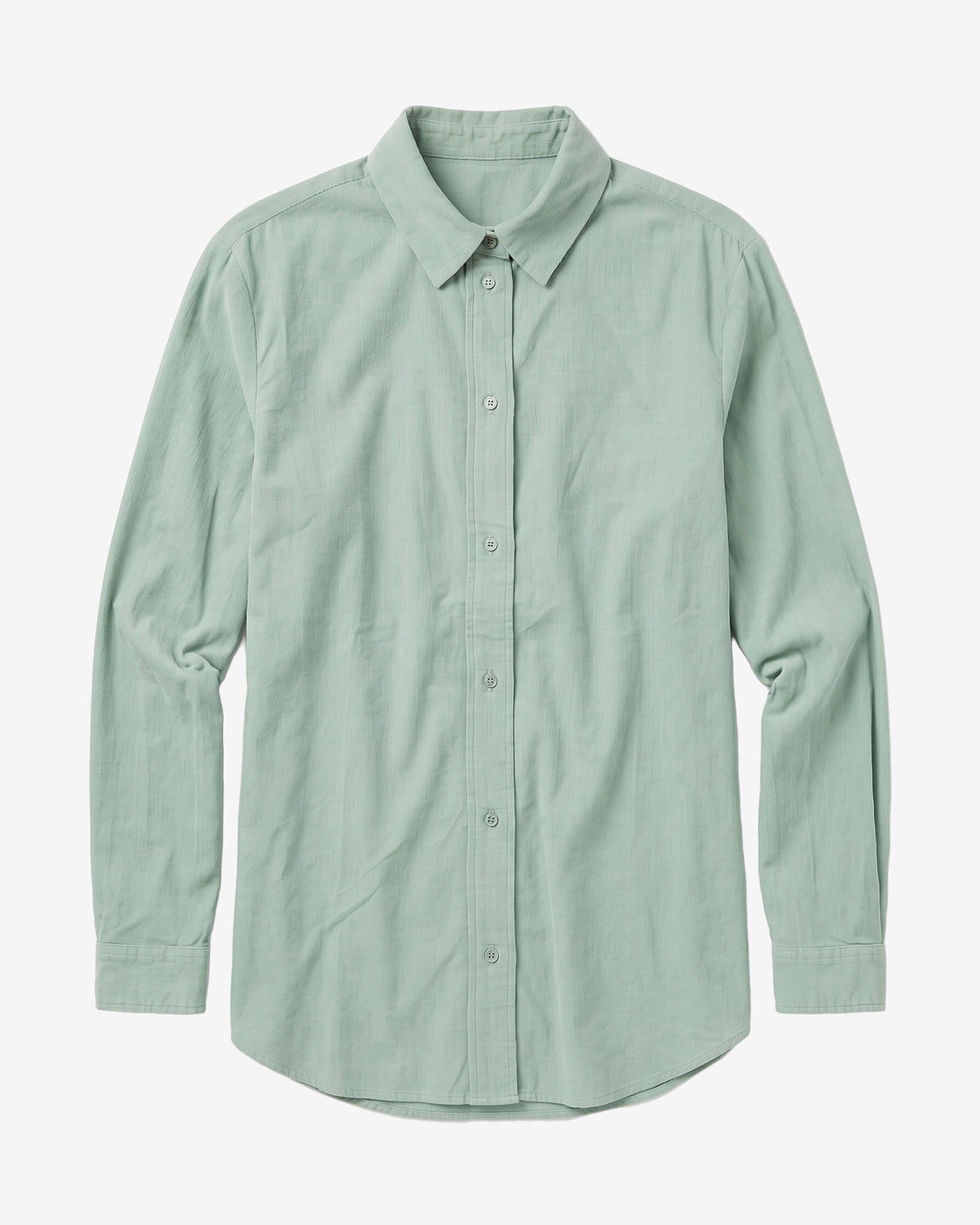 KnowledgeCotton Apparel - WMN Vega relaxed corduroy shirt Shirts 1396 Lily Pad