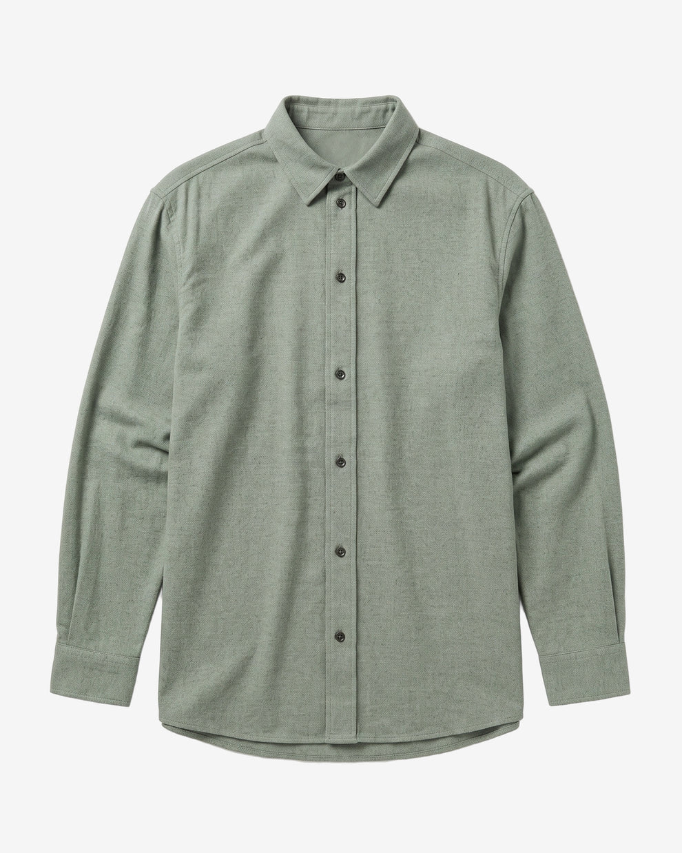 KnowledgeCotton Apparel - WMN Vega relaxed flannel shirt Shirts 1396 Lily Pad