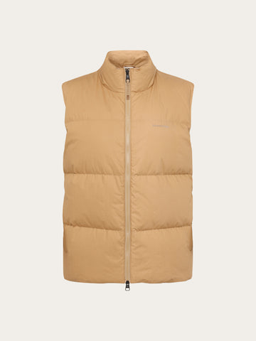 KnowledgeCotton Apparel - MEN Vent 90 puffer vest Vests 1336 Kelp melange