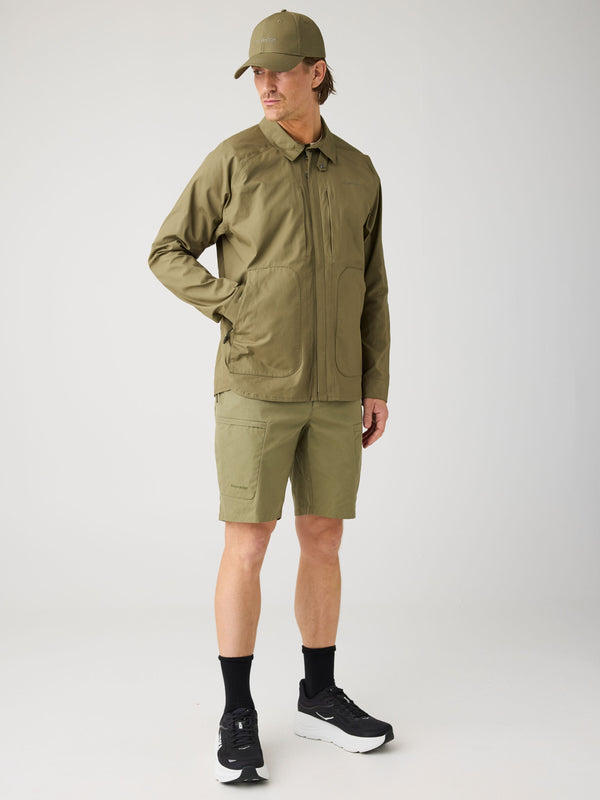 KnowledgeCotton Apparel - MEN Vent Canvas 200 Classic Jacket - GOTS/Vegan Jackets 1068 Burned Olive