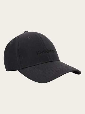 KnowledgeCotton Apparel - UNI Vent canvas 200 cap Caps 1300 Black Jet