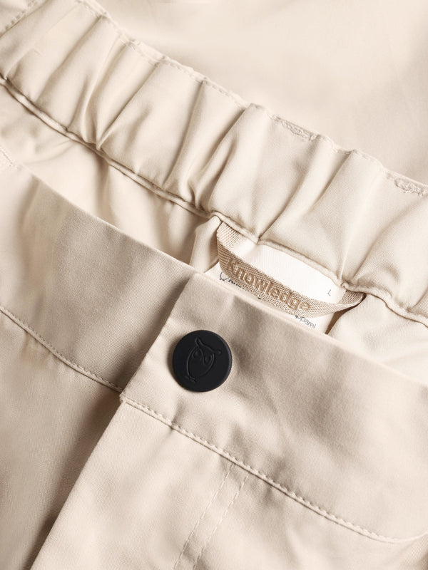 KnowledgeCotton Apparel - MEN Vent Canvas 200 classic shorts - GOTS/vegan Shorts 1228 Light feather gray