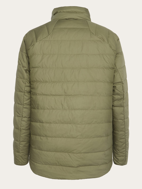 KnowledgeCotton Apparel - MEN Vent Ripstop 90 Re:Down insulated jacket Jackets 1068 Burned Olive