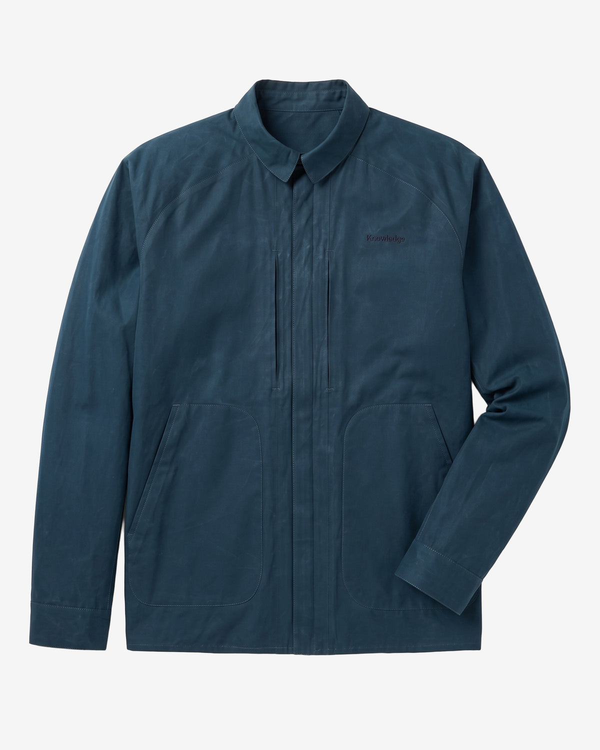 KnowledgeCotton Apparel - MEN Vent canvas 200 jacket Jackets 1001 Total Eclipse