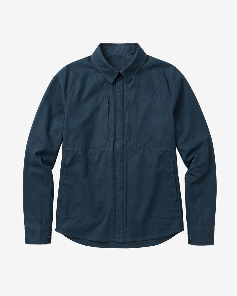 KnowledgeCotton Apparel - WMN Vent canvas 200 jacket Jackets 1001 Total Eclipse