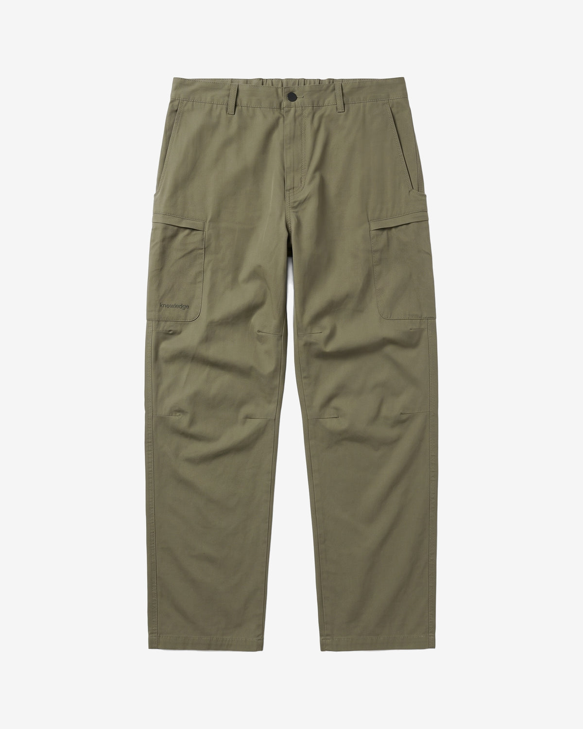 KnowledgeCotton Apparel - MEN Vent canvas 200 pants Pants 1068 Burned Olive