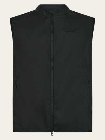 KnowledgeCotton Apparel - MEN Vent ripstop 90 vest Vests 1300 Black Jet