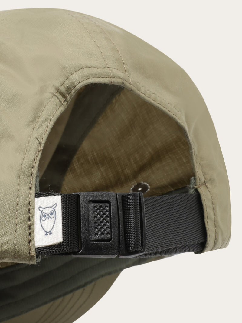 KnowledgeCotton Apparel - UNI Vent riptop 90 5-panel cap Caps 1068 Burned Olive