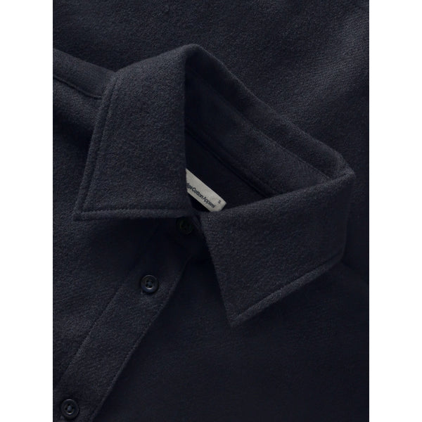 KnowledgeCotton Apparel - WMN Wool Shirt RWS Shirts 1412 Night Sky