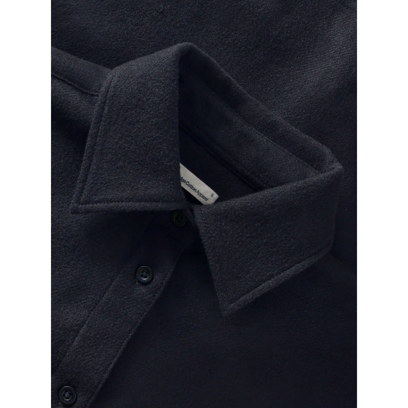 KnowledgeCotton Apparel - WMN Wool Shirt RWS Shirts 1412 Night Sky