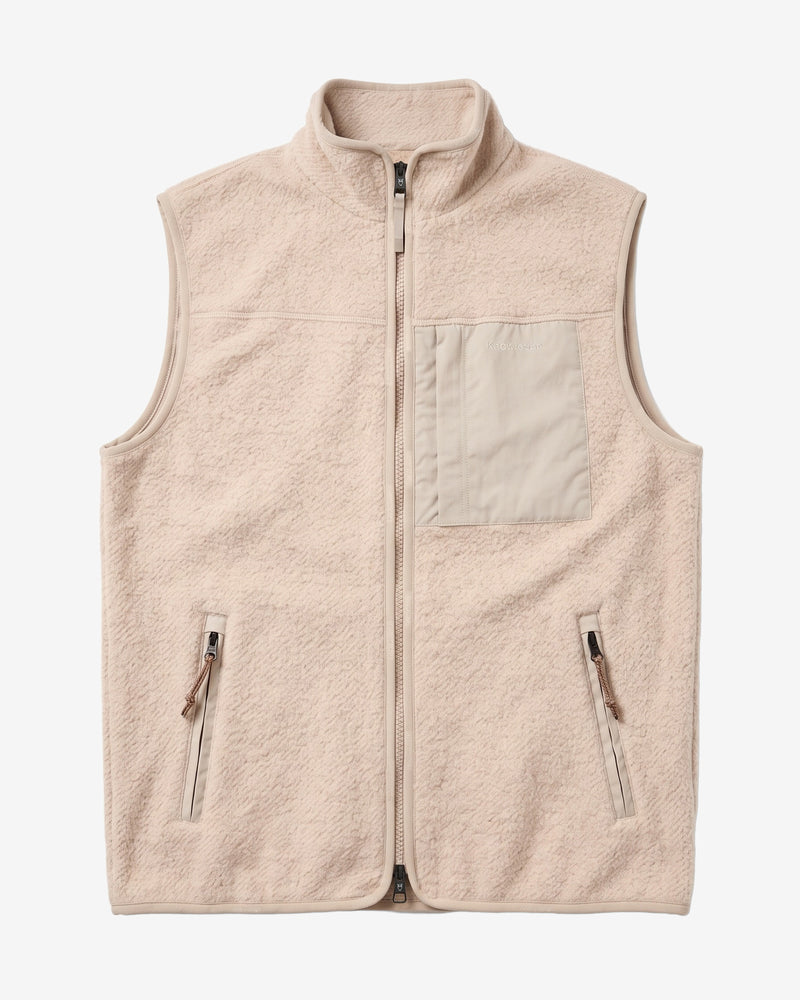 KnowledgeCotton Apparel - MEN Wool fleece vest Fleeces 9999 Item Colour