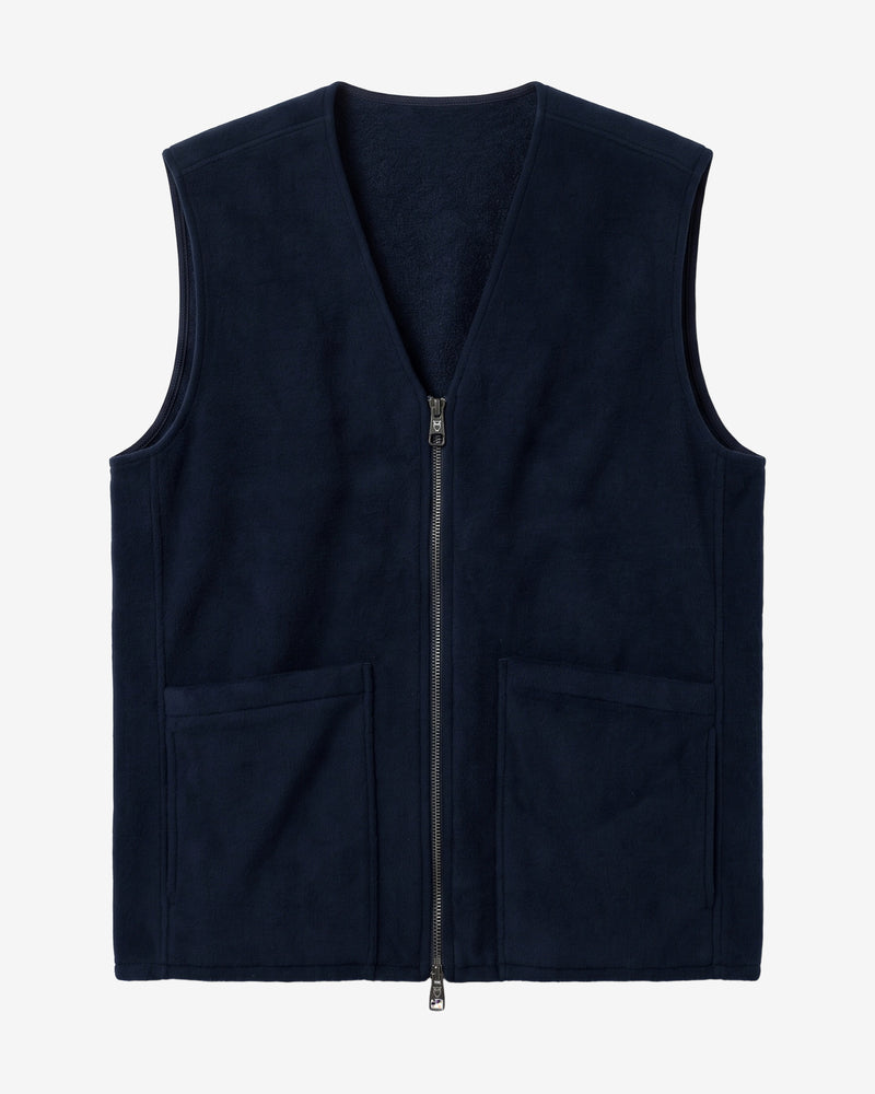 KnowledgeCotton Apparel - MEN Wool vest Vests 1412 Night Sky