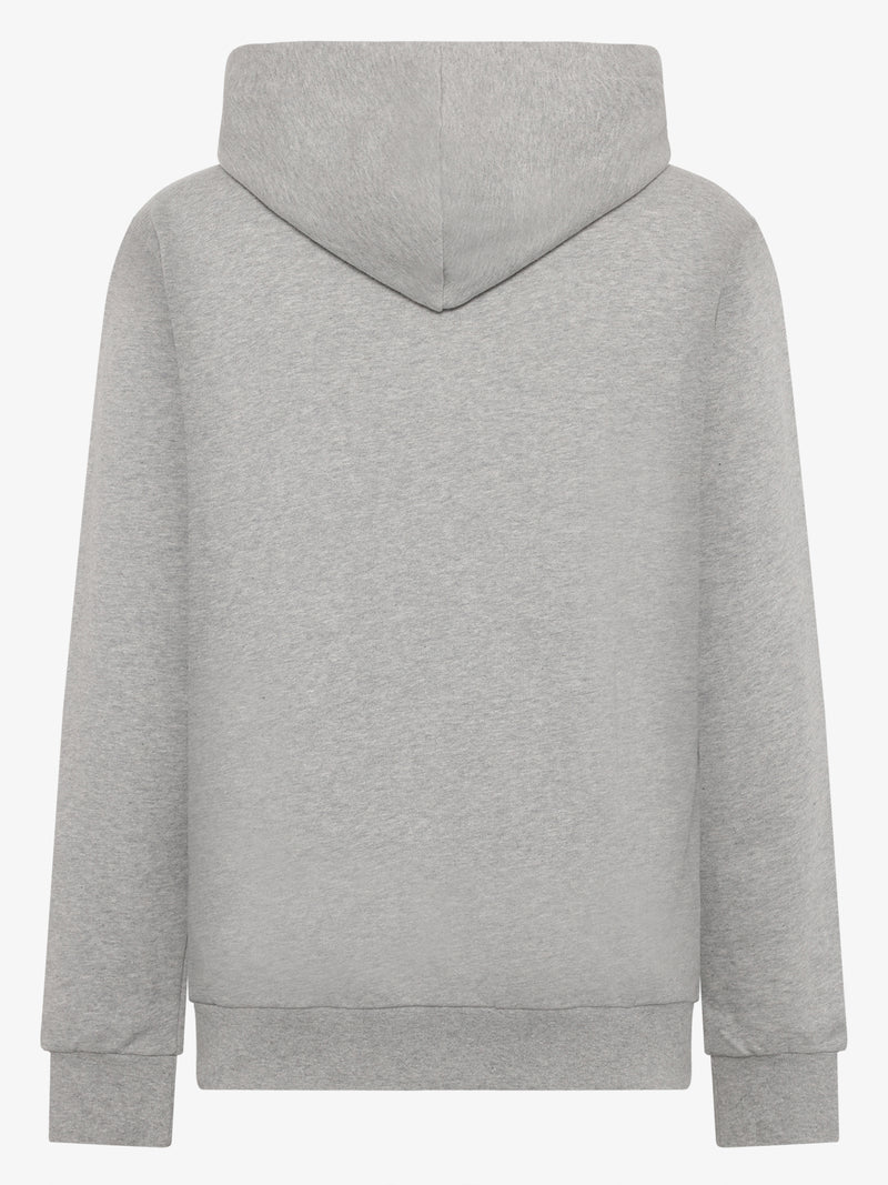 KnowledgeCotton Apparel - MEN Zip hood kangaroo badge sweat Sweats 1012 Grey Melange