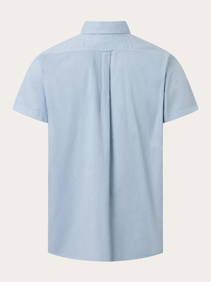 KnowledgeCotton Apparel - MEN Costum fit cord look short sleeve shirt Shirts 1009 Skyway