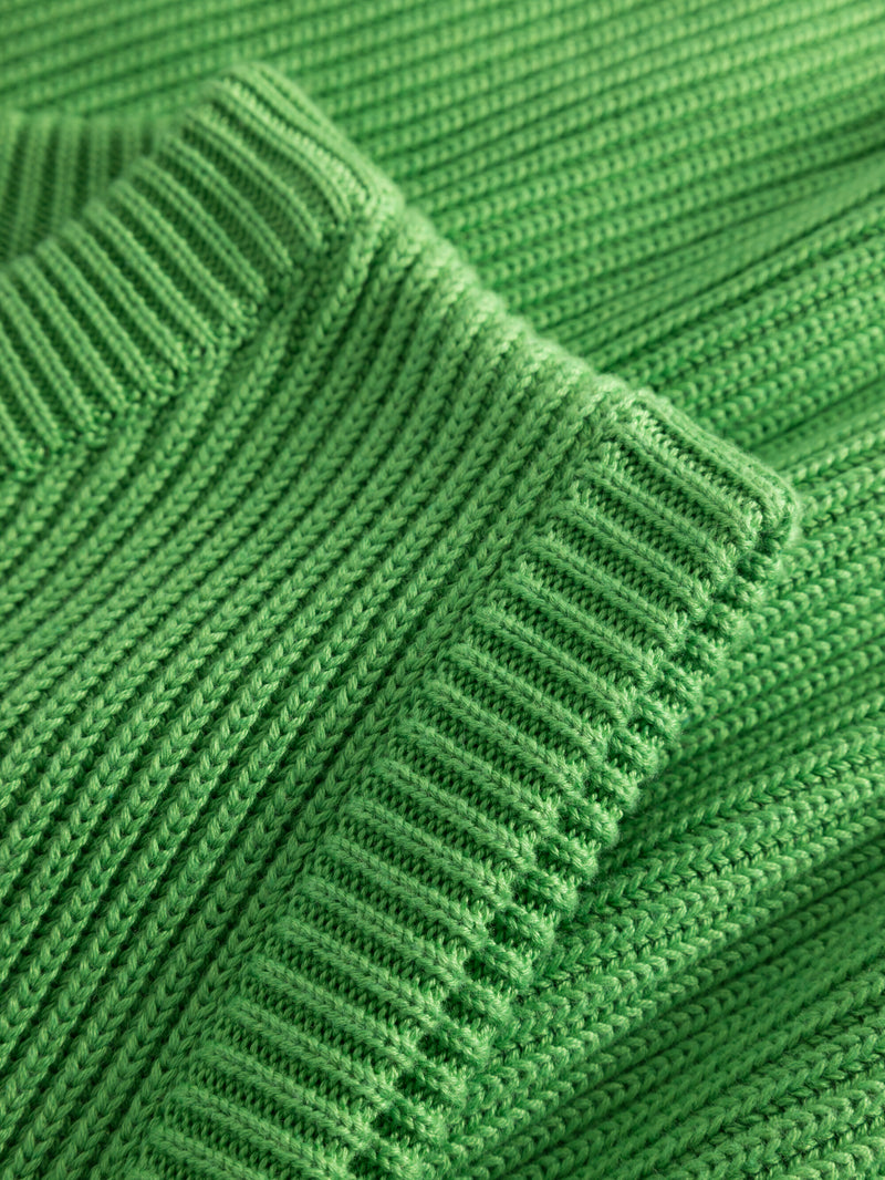 KnowledgeCotton Apparel - WMN Crew neck cotton mix vest Knits 1218 Vibrant Green