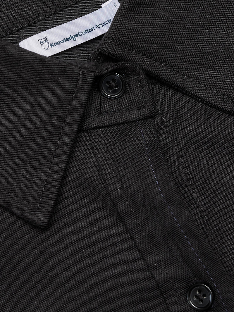 KnowledgeCotton Apparel - WMN Patch Pocket Tencel™ Dress Dresses 1300 Black Jet