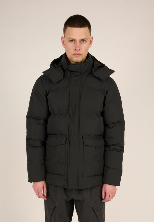 KnowledgeCotton Apparel - MEN Puffer jacket Jackets 1300 Black Jet