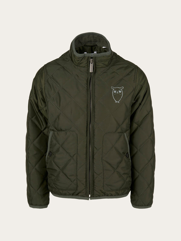 KnowledgeCotton Apparel - YOUNG REED quilted jacket Jackets 1090 Forrest Night