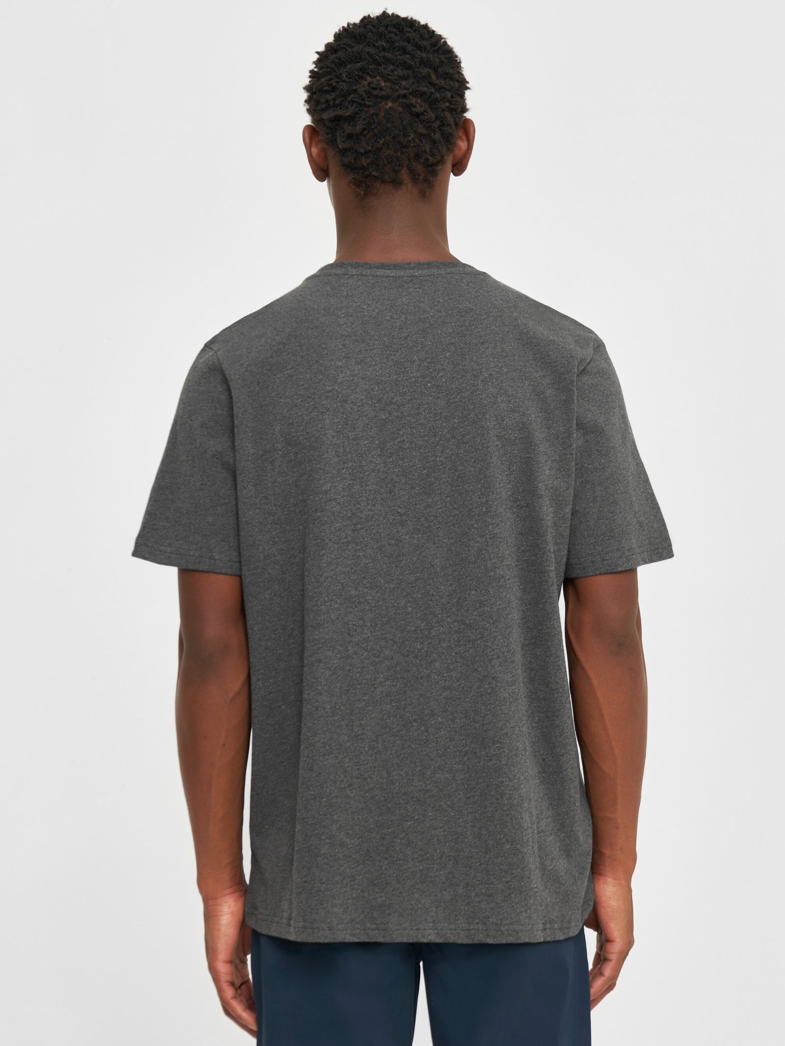 ★BROWNBREATH★ W INK TAG CROP TEE MELANGE GREY W INK TAG CROP TEE - MELANGE GREY - Brownbreath Online Store