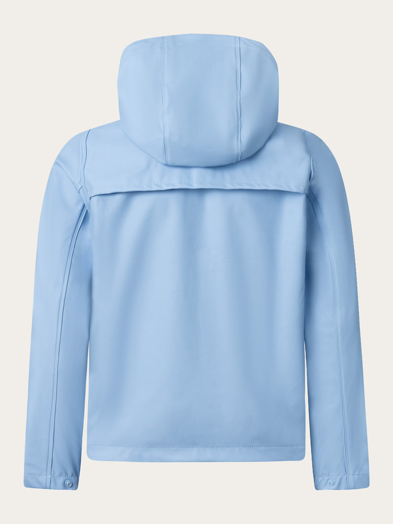 KnowledgeCotton Apparel - YOUNG Short rain jacket Jackets 1349 Chambray Blue