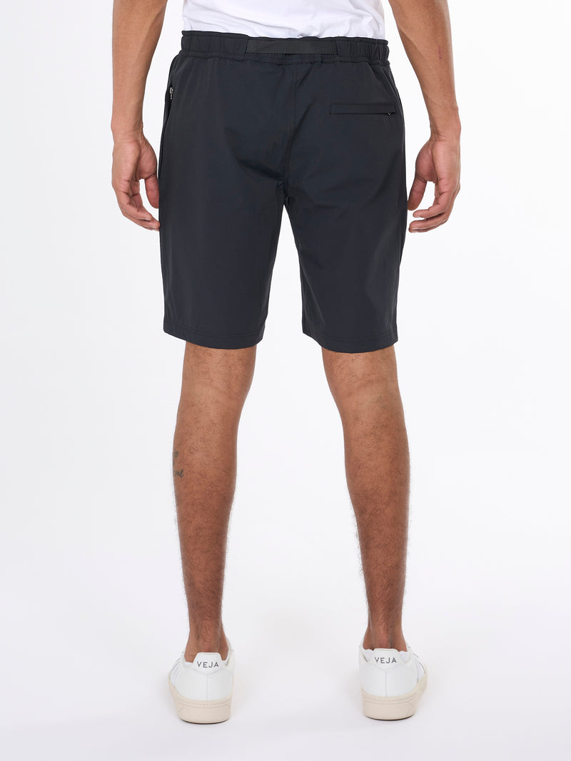 KnowledgeCotton Apparel - MEN Stretch trekking shorts Shorts 1300 Black Jet